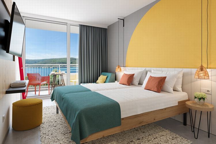 RABAC Sunny Hotel & Residence (ex. Allegro/Miramar) - dvoulůžkovy pokoj s přistýlkou a balkonem - Rabac - 101 CK Zemek - Chorvatsko